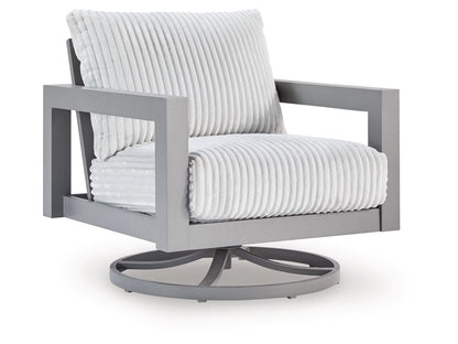 Ashley Furniture Moonlight View Outdoor Swivel Chair with Cushion - P695-821