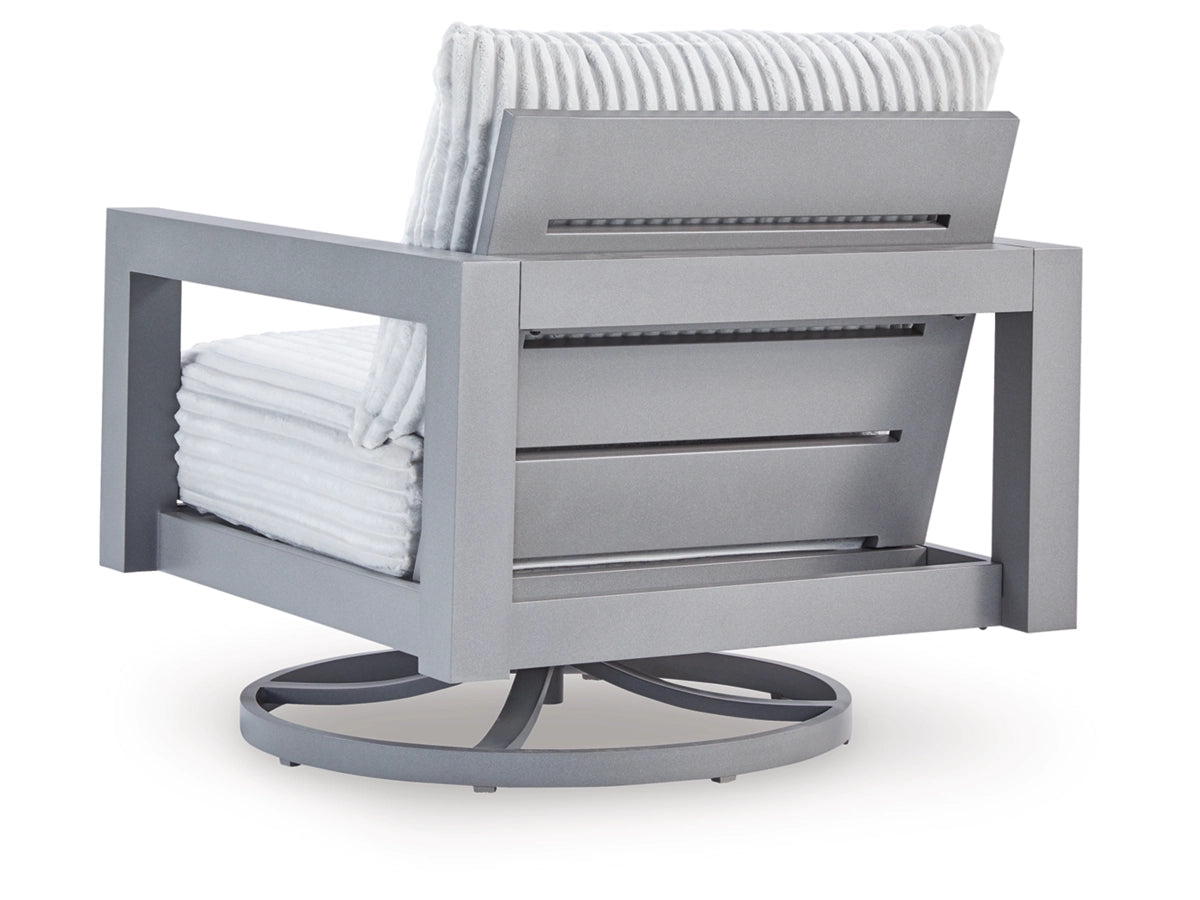 Ashley Furniture Moonlight View Outdoor Swivel Chair with Cushion - P695-821