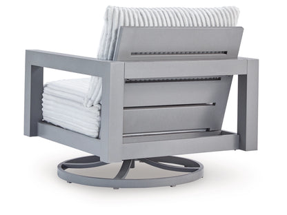 Ashley Furniture Moonlight View Outdoor Swivel Chair with Cushion - P695-821