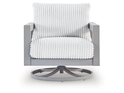 Ashley Furniture Moonlight View Outdoor Swivel Chair with Cushion - P695-821