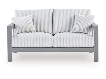 Ashley Furniture Moonlight View Outdoor Loveseat with Cushion - P695-835