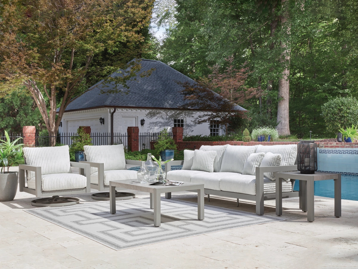 Ashley Furniture Moonlight View Outdoor Swivel Chair with Cushion - P695-821