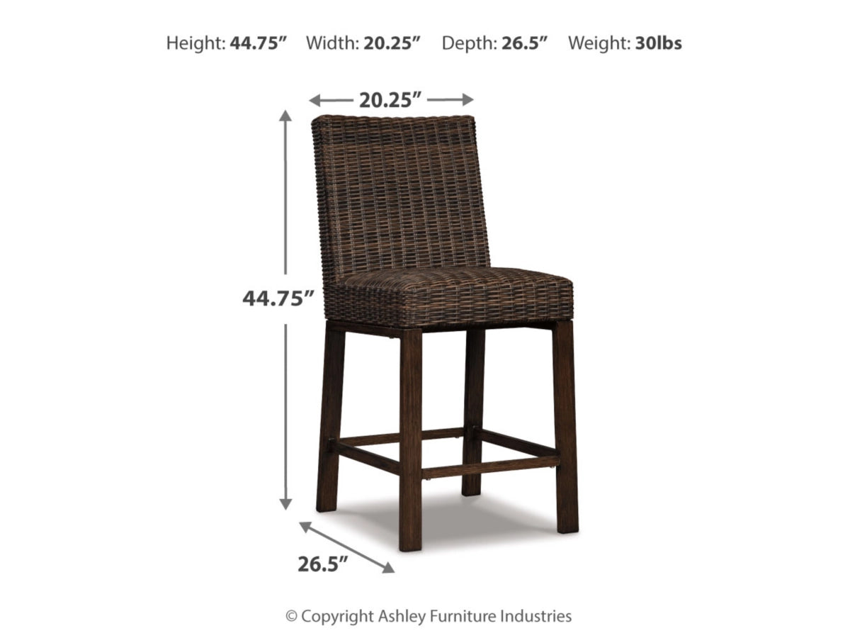 Ashley Furniture Paradise Trail Outdoor Bar Stool (Set of 2) - P750-130