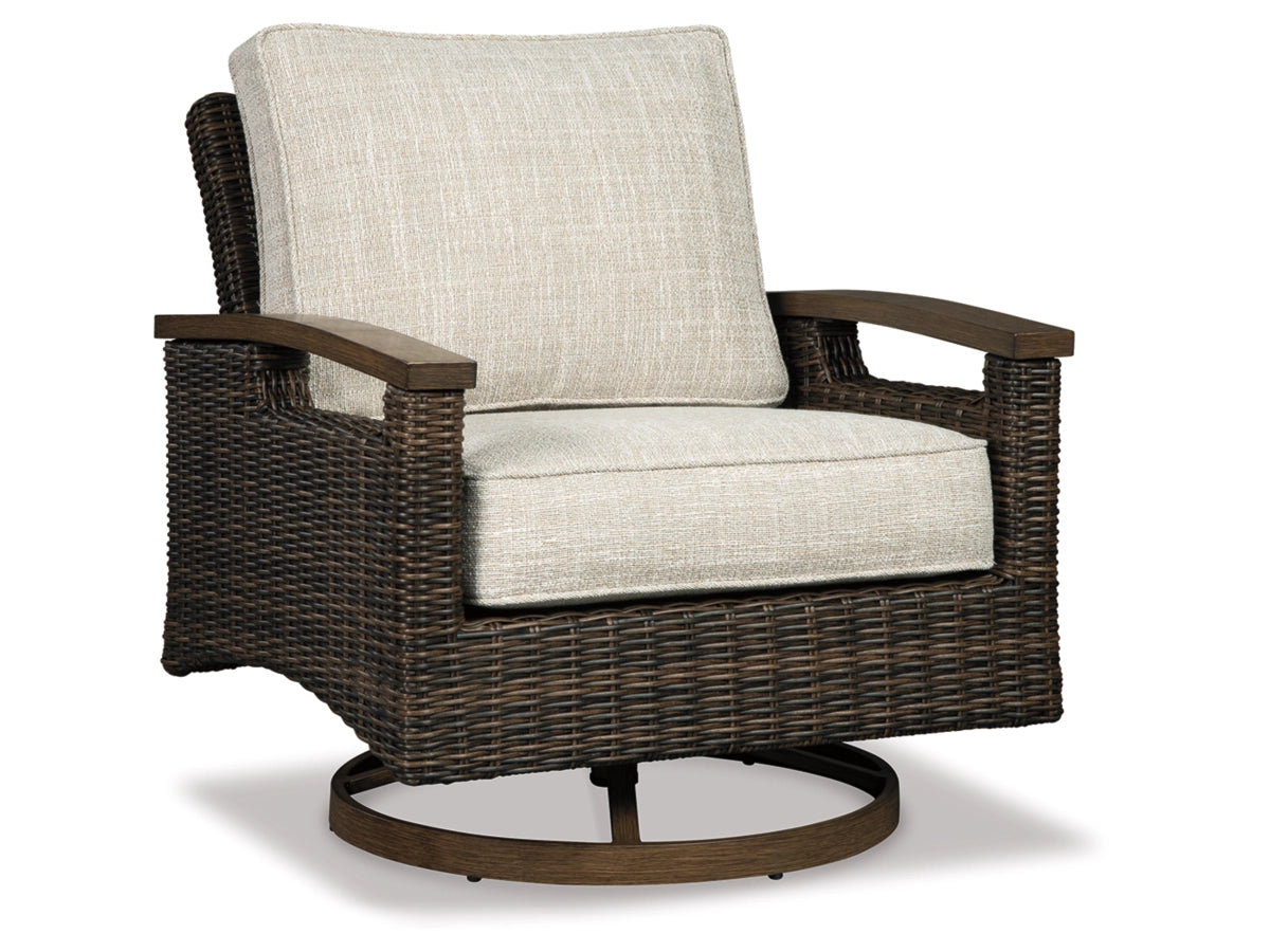 Ashley Furniture Paradise Trail Outdoor Swivel Lounge Chair (Set of 2) - P750-821