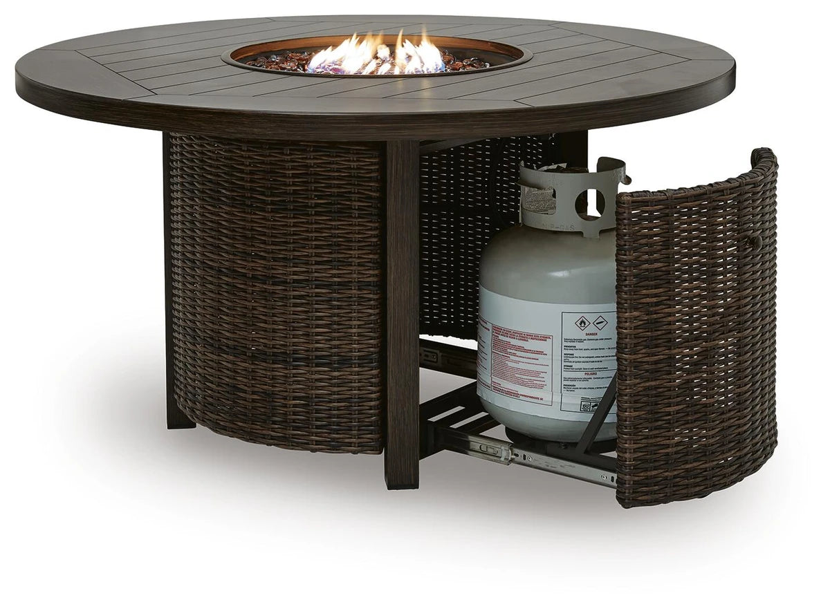 Ashley Furniture Drakes Beach Outdoor Fire Pit Table - P760-776