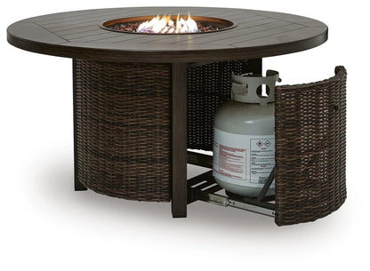 Ashley Furniture Drakes Beach Outdoor Fire Pit Table - P760-776