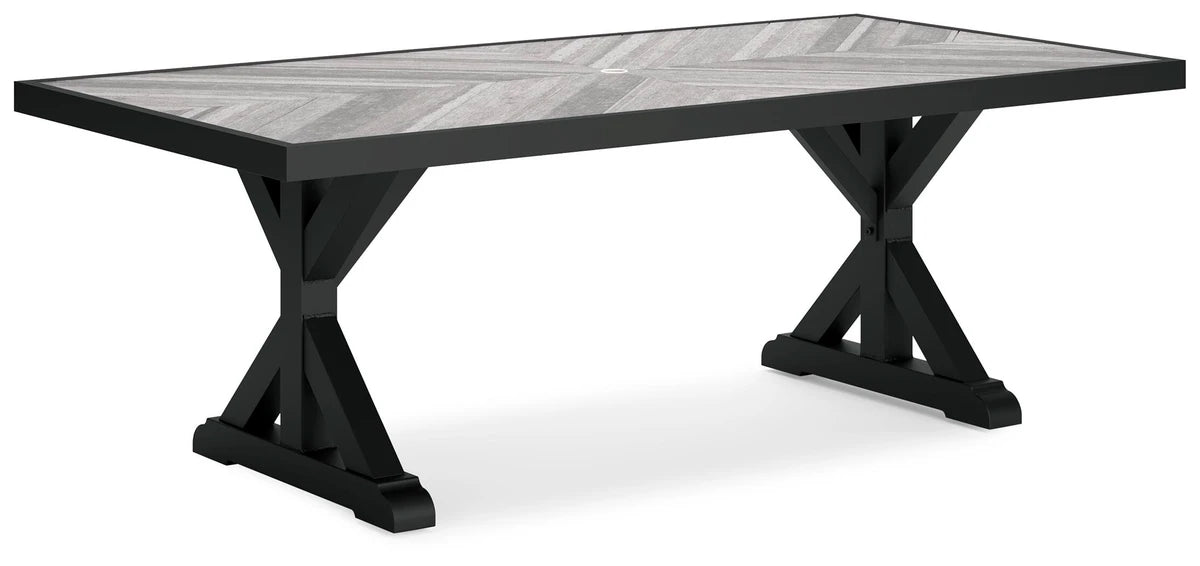 Ashley Furniture Beachcroft Outdoor Dining Table and 4 Chairs and Bench