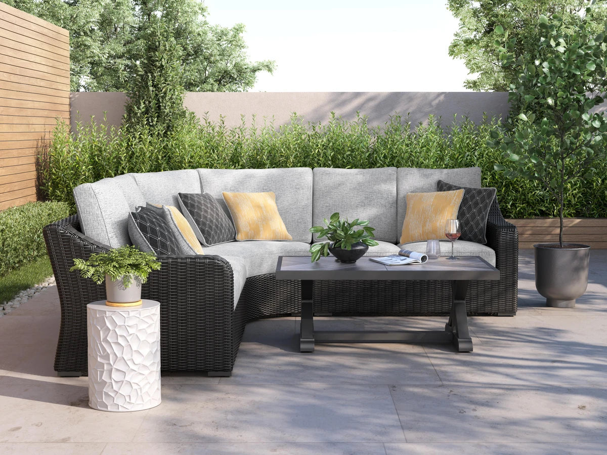 Ashley Furniture Beachcroft 3-Piece Outdoor Sectional - P792P1