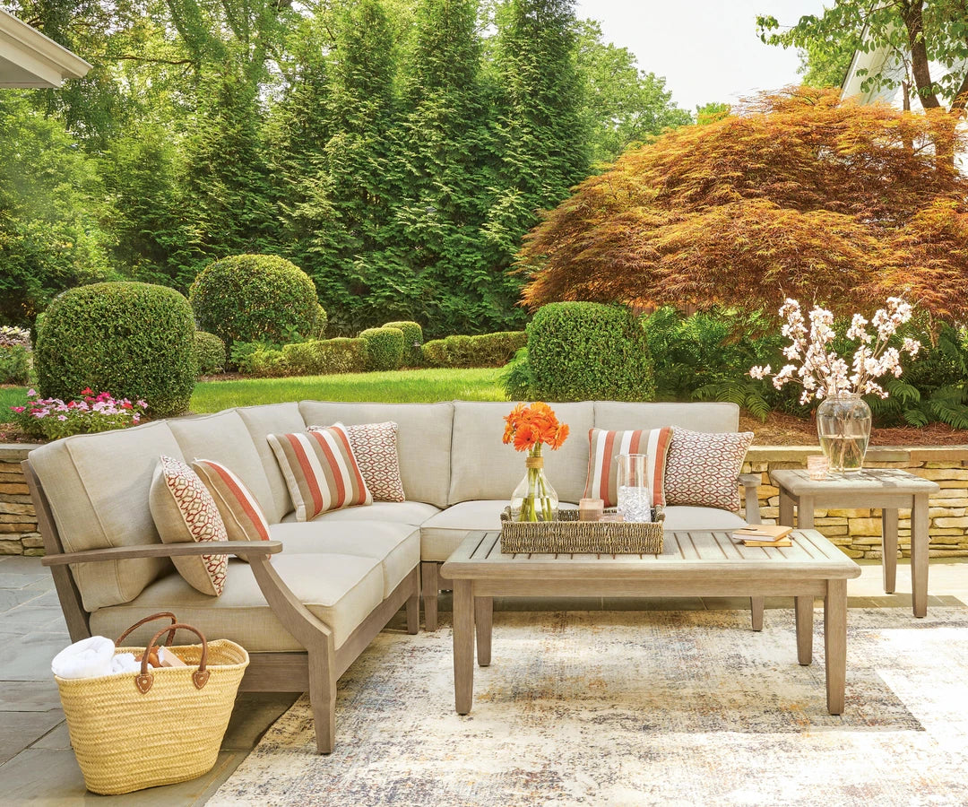 Ashley Furniture Clare View 3-Piece Outdoor Sectional - P801P10