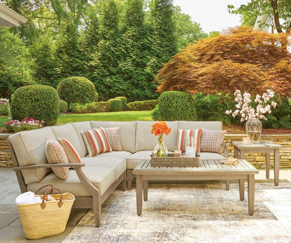 Ashley Furniture Clare View 3-Piece Outdoor Sectional - P801P10