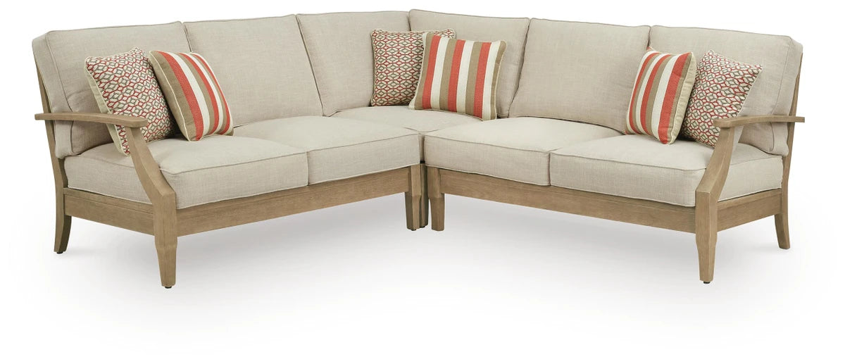 Ashley Furniture Clare View 3-Piece Outdoor Sectional - P801P10