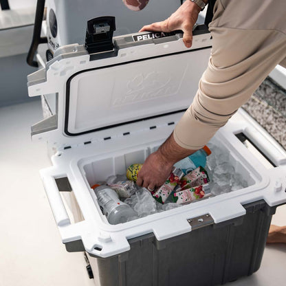 Pelican 20QT Elite Cooler - Gray/White - 20Q-1-WHTGRY