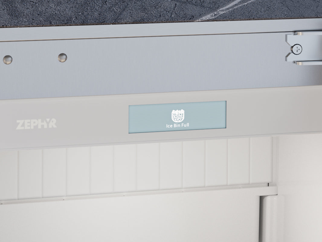 Zephyr Presrv 15 Inch Outdoor/Indoor Clear Ice Machine - Right Hinge