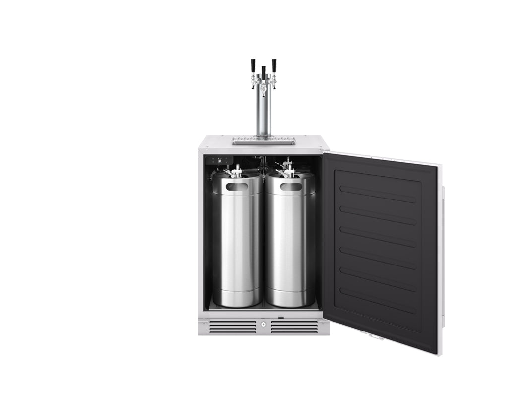 Zephyr 24 Inch Outdoor Kegerator & Beverage Cooler