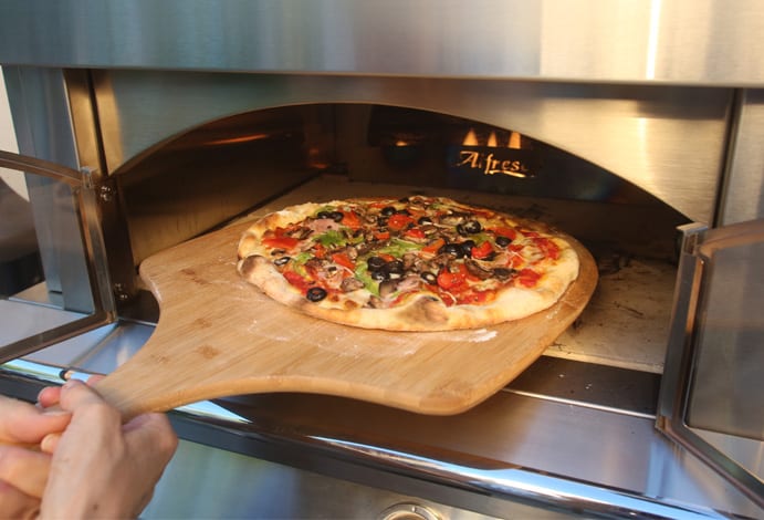 Alfresco 30 Inch Built-In Natural Gas Outdoor Pizza Oven