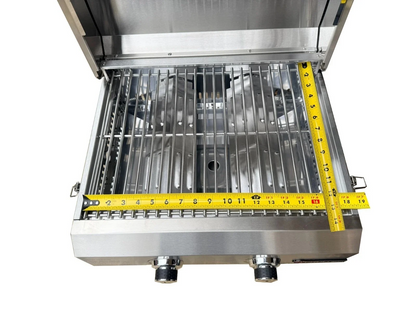 ProChef Stainless Steel Portable Propane Gas Grill  - 18" x 13"
