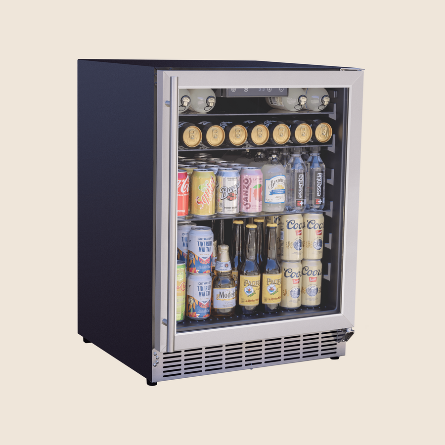 Summerset 24 Inch 5 CU. Outdoor Rated Fridge w/ Glass Door