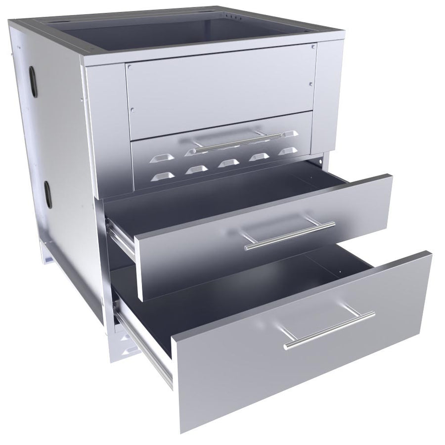 Sunstone 30 Inch Kamado Hybrid Grill Base Cabinet