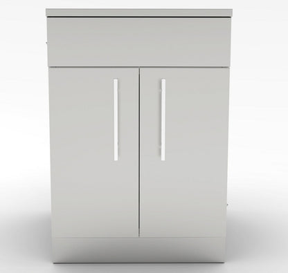 Sunstone 24 Inch Double Door Base Cabinet w/Shelf & False Top Panel