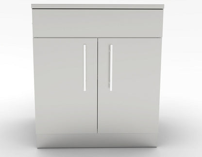 Sunstone 30 Inch Double Door Base Cabinet w/Shelf & False Top Panel