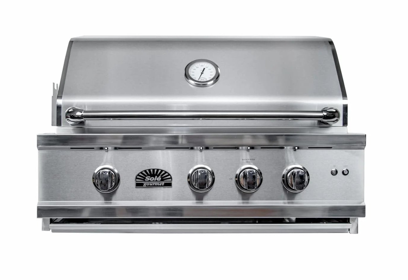 Sole 30 Inch 3-Burner Luxury Series Propane Grill with Lights and Rotisserie