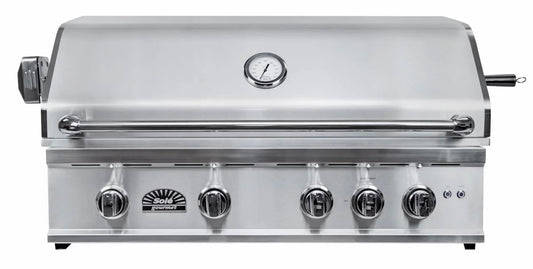 Sole 38 Inch 4-Burner TR-Series Propane Grill with Lights and Rotisserie