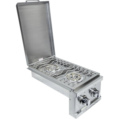 Sole Double Side Burner with LED Lights - Propane