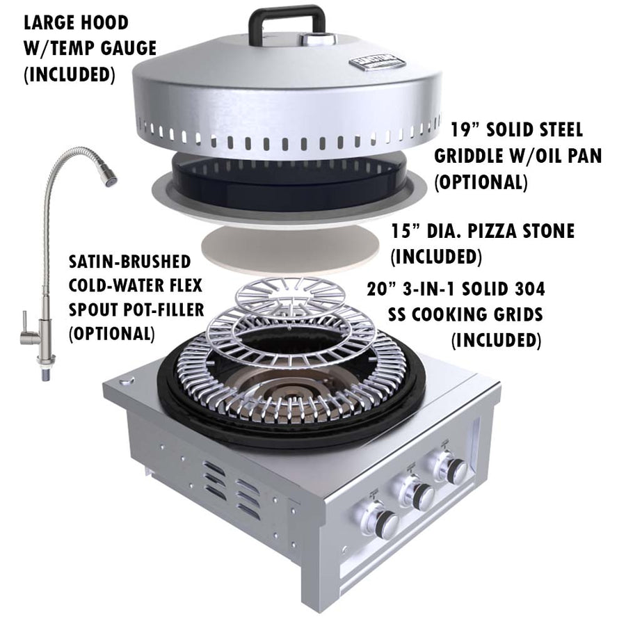 Sunstone 24” Power Cirque Burner - Propane