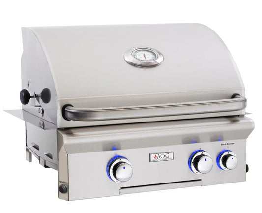 AOG 24 Inch Propane Gas Grill w/ Lights and Rotisserie L-Series