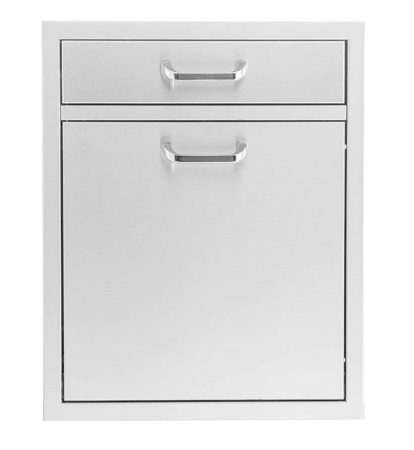 BBQ Island 260 Series - 21-4 Single Drawer & Roll-Out Trash/Recycling Bin Combo