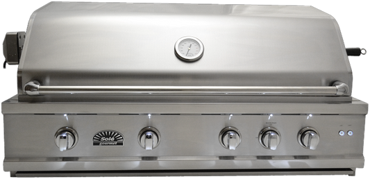 Sole 42 Inch Luxury Natural Gas Grill with Lights and Rotisserie