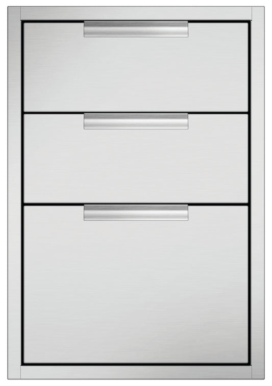 The DCS 20 Inch Triple Tower Drawer with Soft Close