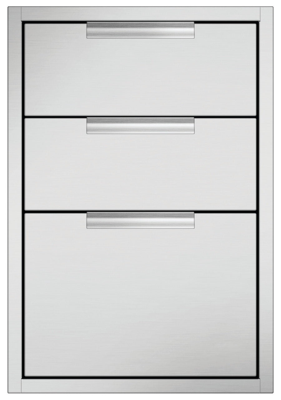The DCS 20 Inch Triple Tower Drawer with Soft Close