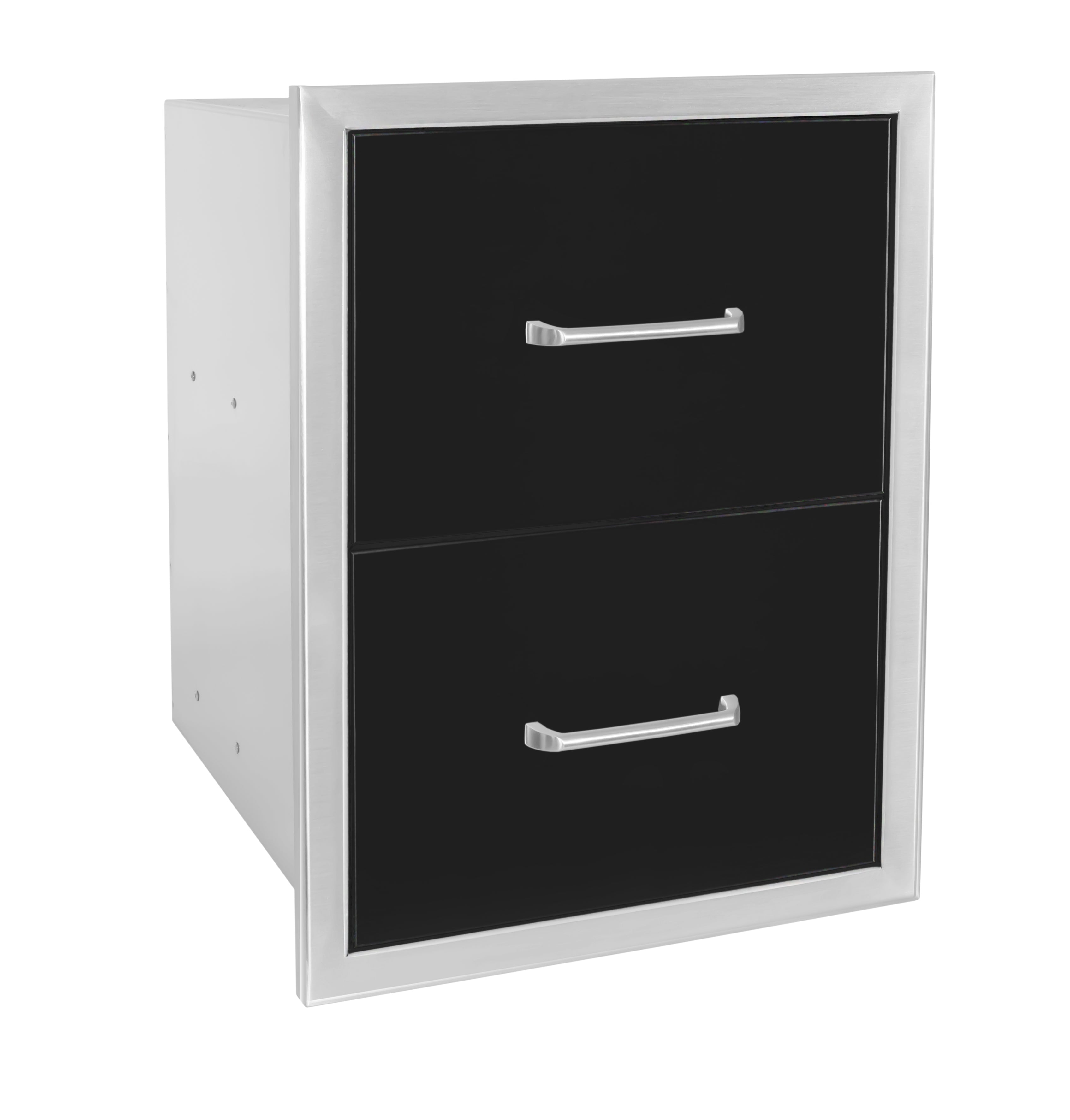 Wildfire Double Access Drawer - Black