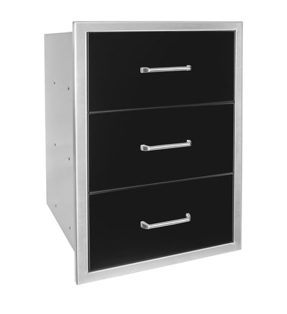 Wildfire Triple Access Drawer - Black