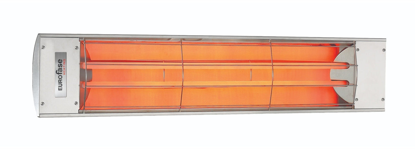 Eurofase EF40 240v 4000w 39-Inch Electric Heater - Stainless Steel