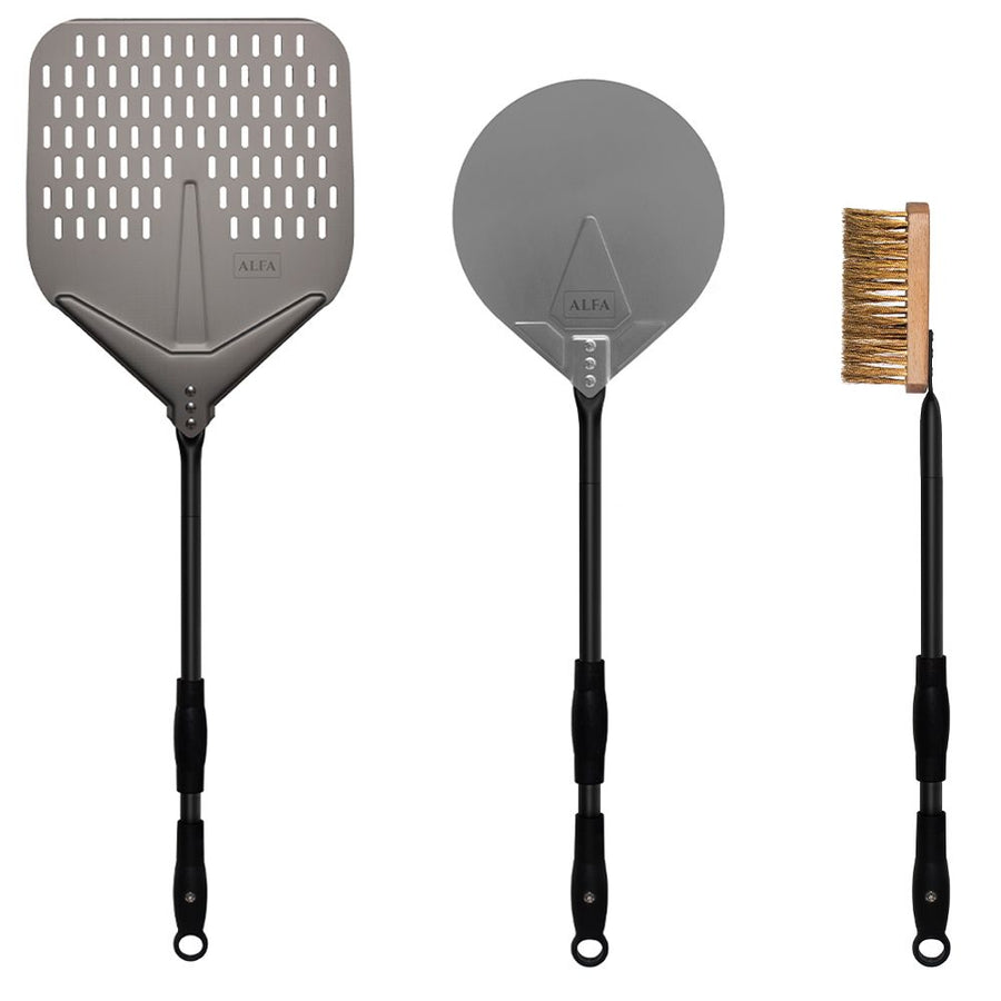 Alfa 36 Inch (3) Piece Pizza Peel Set