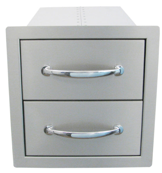 Sunstone 14 inch Flush Double Access Drawer - Closed