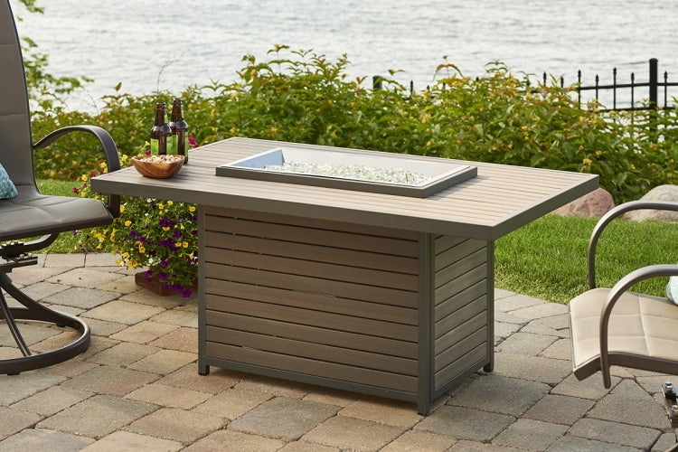 Brooks Taupe Fire Pit Table
