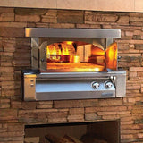 Alfresco 30 Inch Built-In Natural Gas Outdoor Pizza Oven