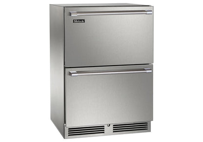 Perlick 24 Inch Signature Series Dual-Zone Refrigerator/Freezer Drawers