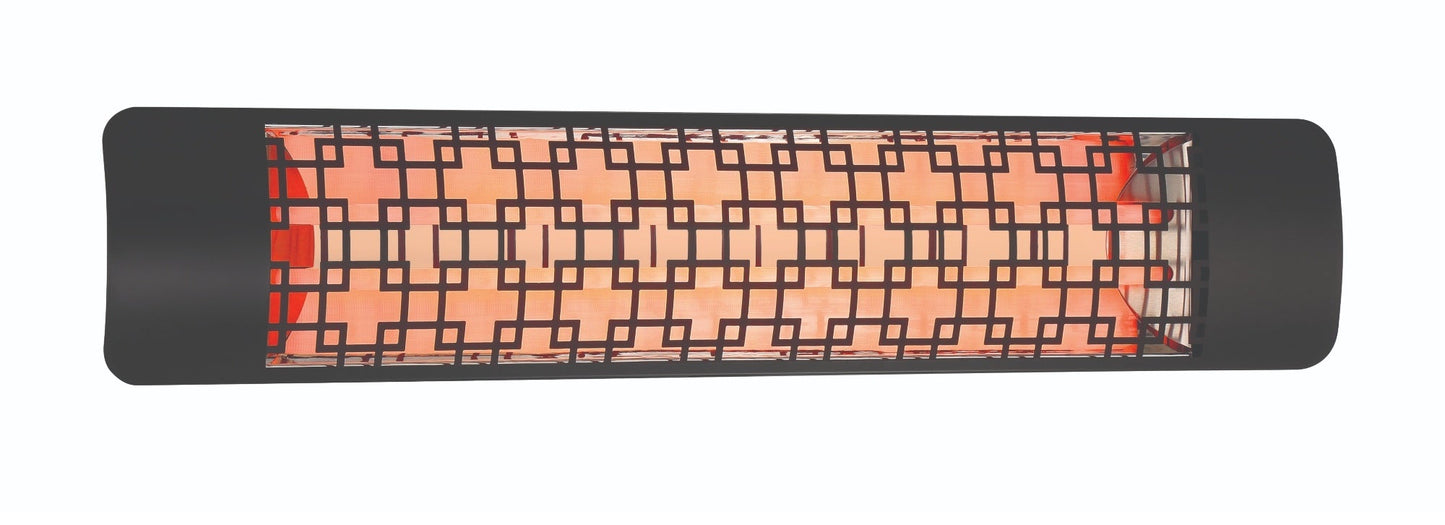 Eurofase EF40 240v 4000w 39-Inch Electric Heater - Black Brix Plate