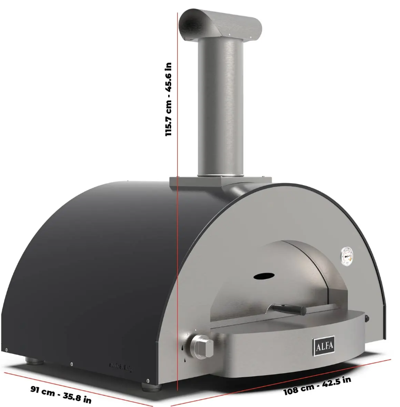 Alfa Classico '4 Pizze' Gas or Wood Pizza Oven