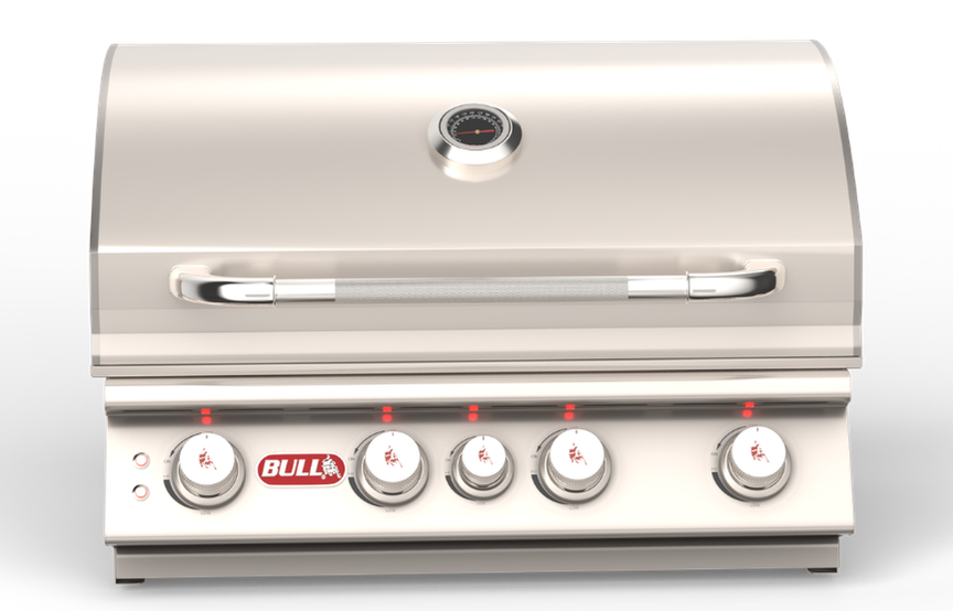 Bull Angus 30 Inch Propane Gas Grill with Lights and Rotisserie