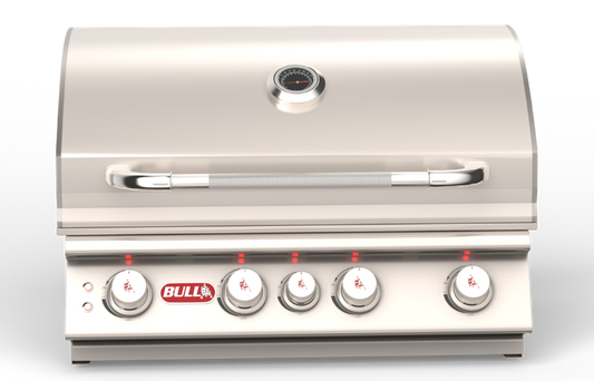 Bull Angus 30 Inch Propane Gas Grill with Lights and Rotisserie