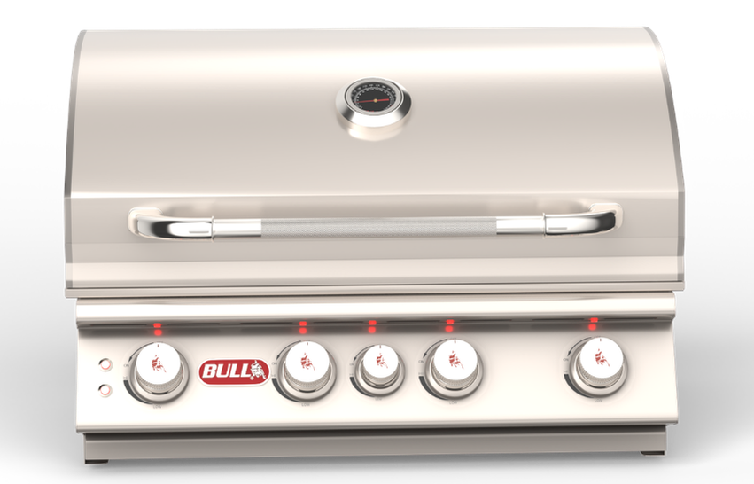Bull Angus 30 Inch Natural Gas Grill with Lights and Rotisserie