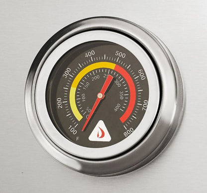 Delta Heat 38 Inch White Natural Gas Grill with Rotisserie