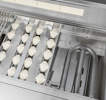 Delta Heat 38 Inch White Natural Gas Grill with Rotisserie