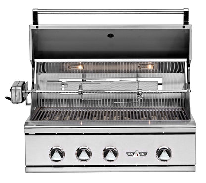Front View open shown w/ rotisserie and lights