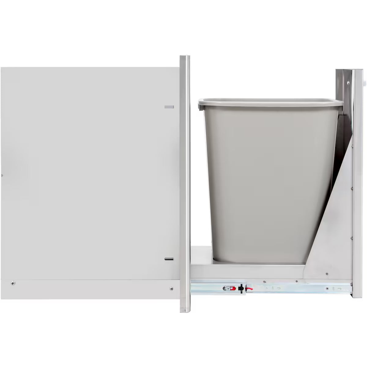 Blaze 6 Ft Island w/ 32 Inch Natural Gas LBM Grill & Narrow Trash Bin | Gold Rush w/ Black Granite